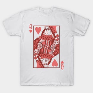 Queen of heart playing card T-Shirt